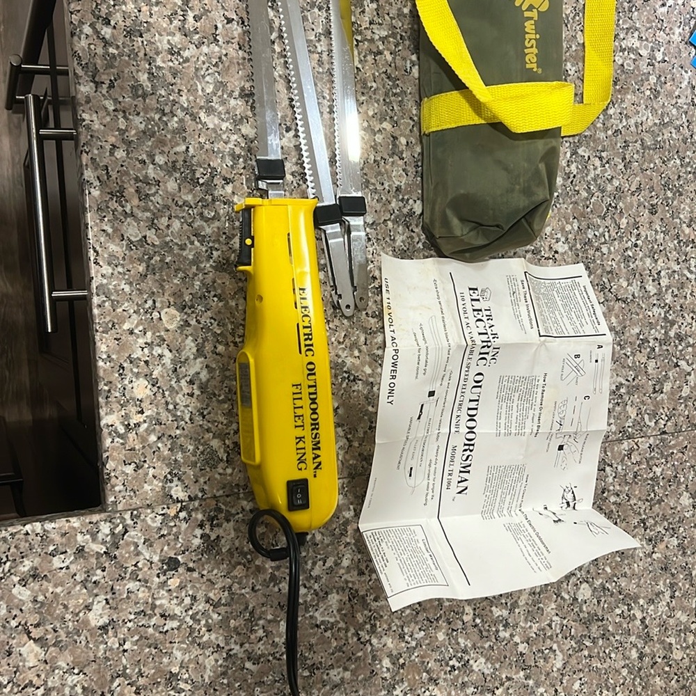 Yellow Electric Fillet Knife